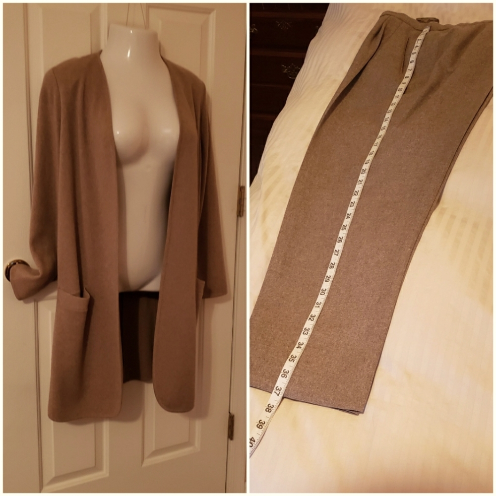 *PRICE DROP* Donna Karan CASHMERE 2 pc jacket and pants 10/M